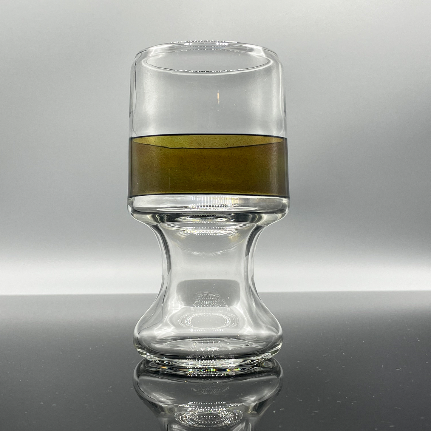 16 ounce beer glass with Greasy Glass accents.