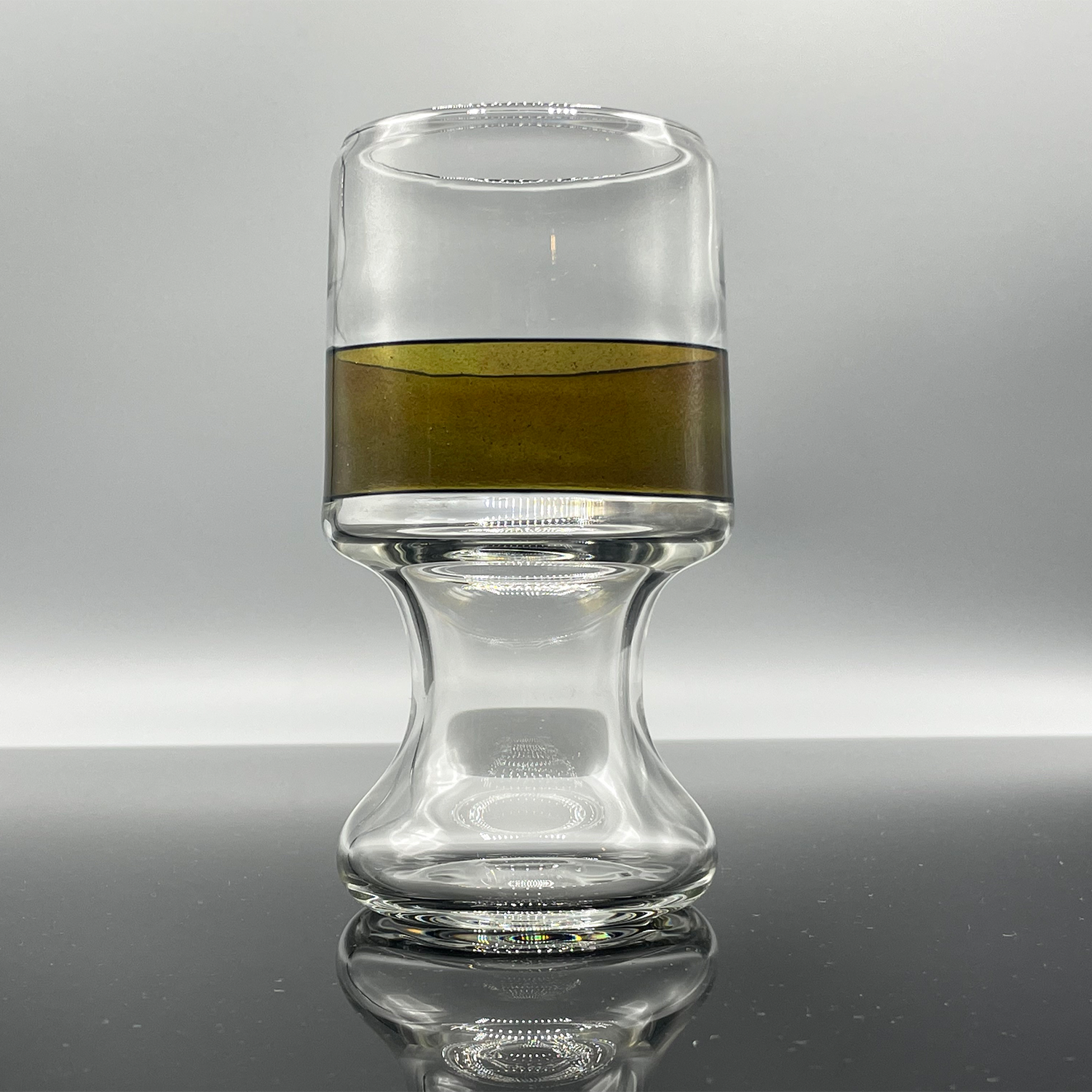16 ounce beer glass with Greasy Glass accents.
