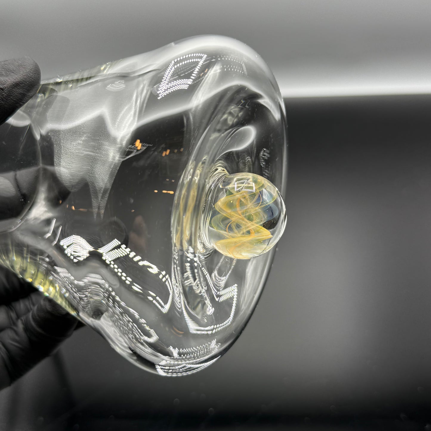 Fumed Rotating Glassware