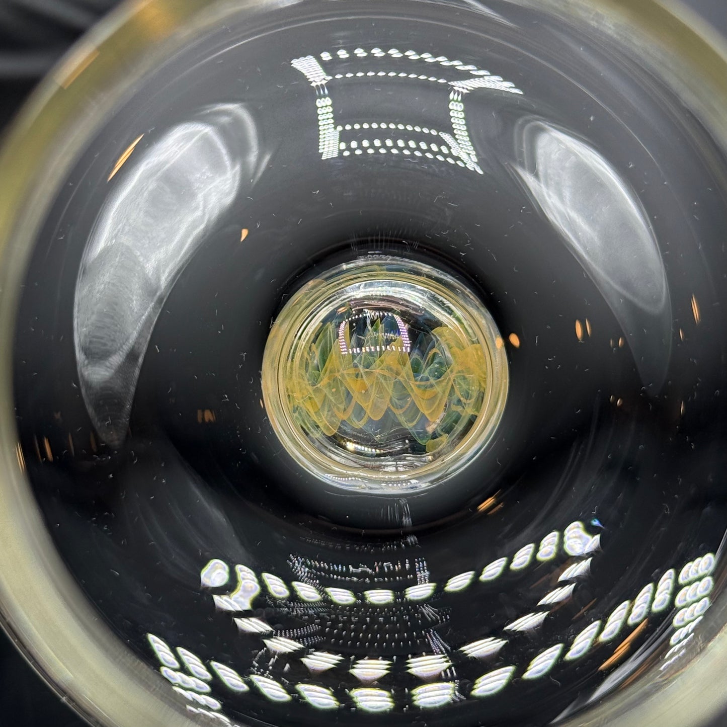 Fumed Rotating Glassware